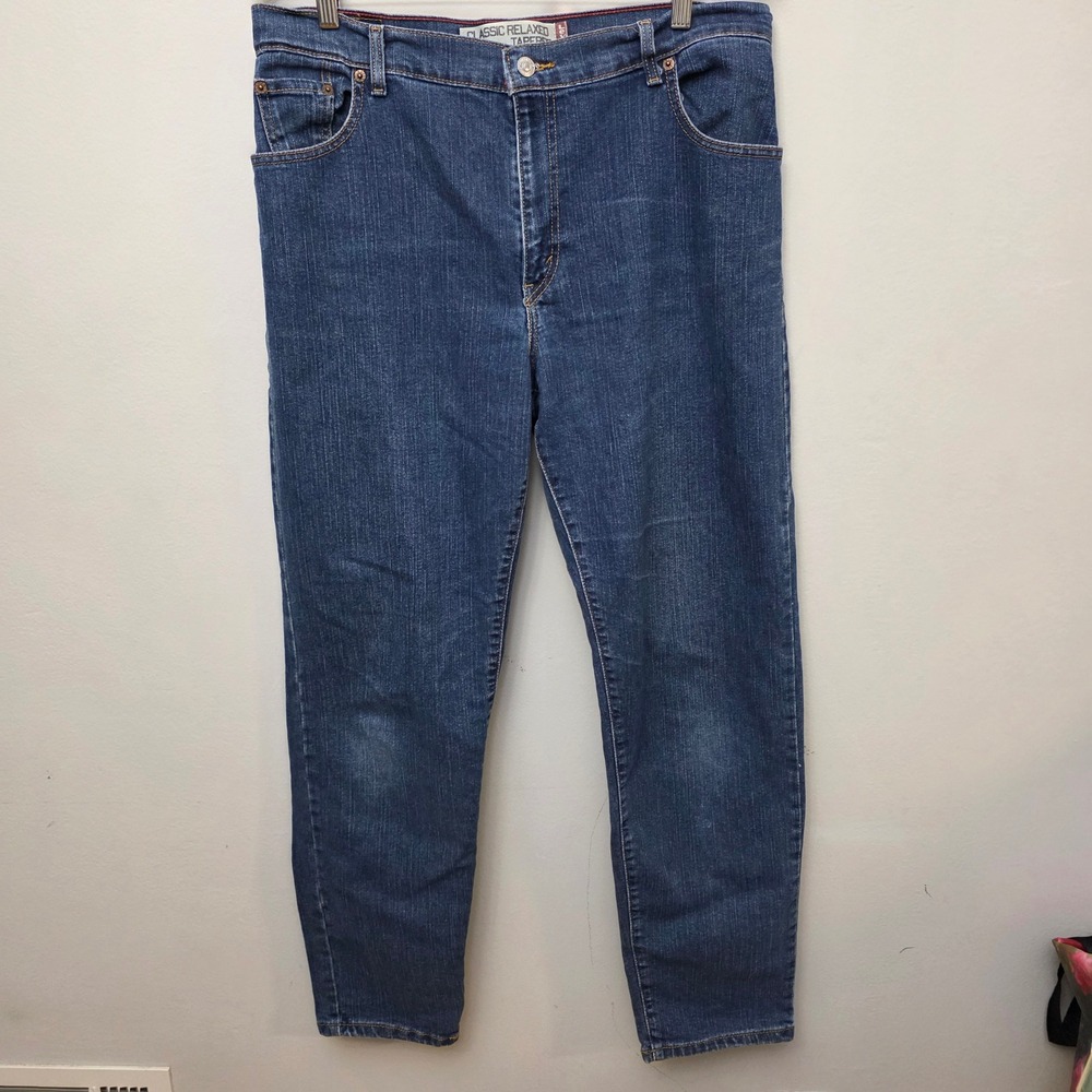 Levi's 550 Jeans‎ Womens 16 L Blue Classic Relaxed Tapered High Rise Mom Retro